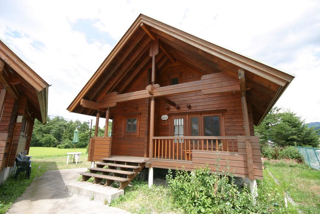 Log Cottage Tomato Hakuba Bagian luar foto